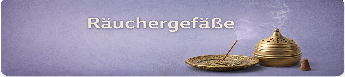 Räuchergefäße für Räucherstäbchen und Kegel