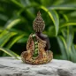 Preview: Thai Buddha Statue Kontemplation schwarz/orange/gold von hinten Preview: Thai Buddha Statue Kontemplation schwarz/orange/gold von hinten
