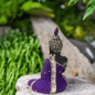 Preview: Thai Buddha Statue Traummeditation lila & schwarz von links