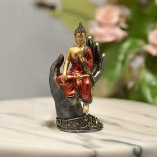 Preview: Thai Buddha sitzend majestätisch in einer Hand