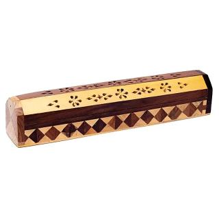 Räucherstäbchenhalter/Dose aus Holz