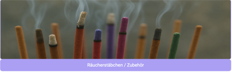 Kategorie für Räucherstäbchen und Zubehör